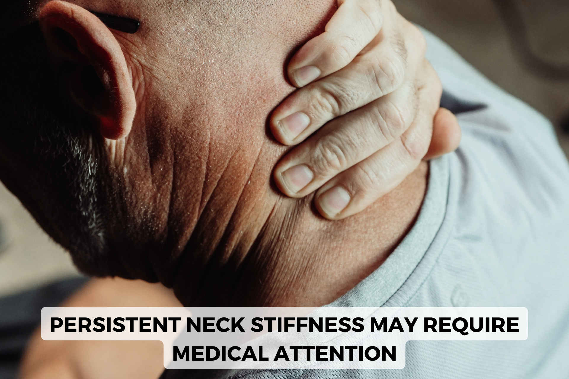 persistent neck pain may require medical attention